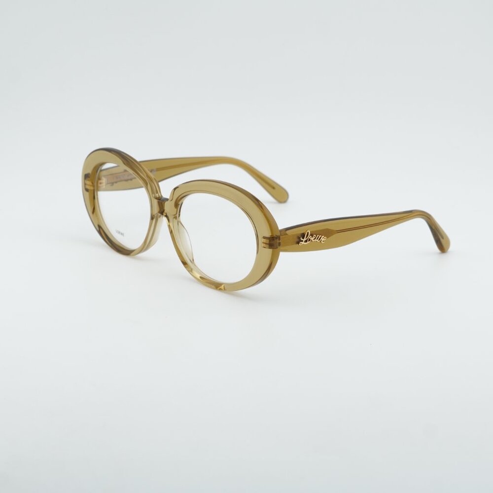 Loewe LW50089I 096 Eyeglasses Green 53mm Oval Frame